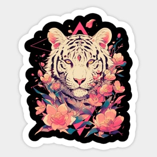 white tiger Sticker